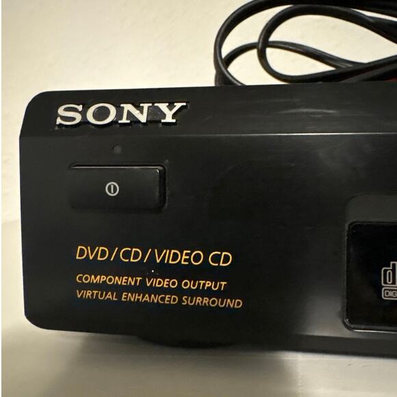 WORKS! Sony CD / DVD Player Digital Cinema w/ Remote DVP-S360 - Picture 2 of 9
